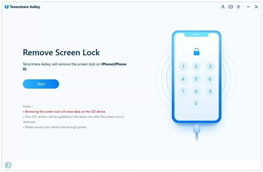 Tenorshare desbloquear la aplicación para iPhone