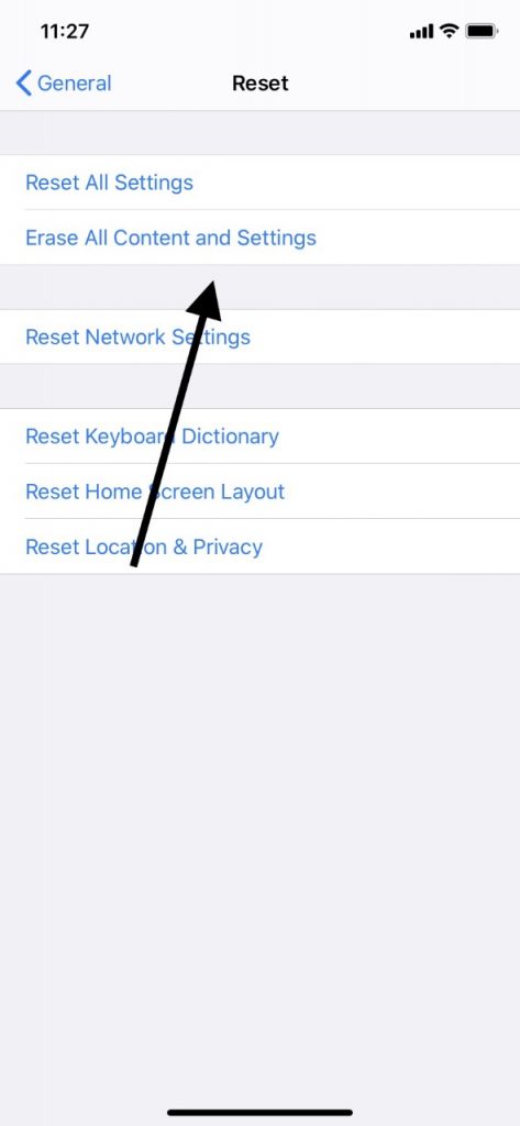 Proceso de restauración del iPad a la configuración de fábrica