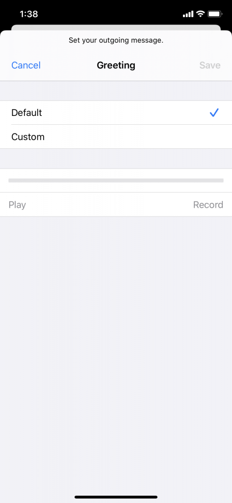 Configuración de un correo de voz personalizado para iPhone