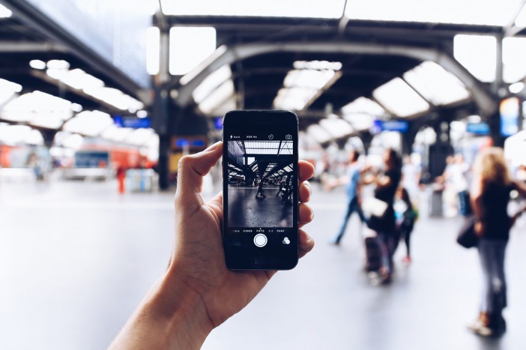 Viajando con teléfono
