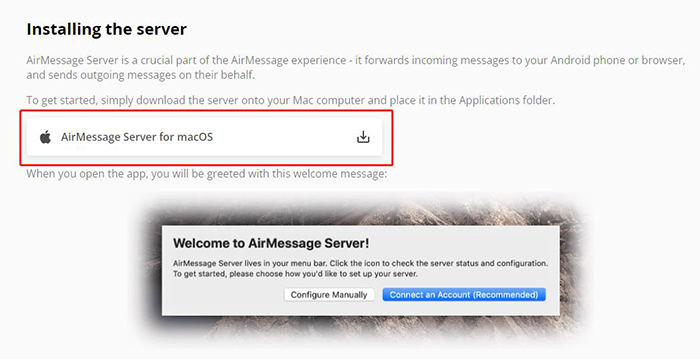 Cómo usar AirMessage - Descargar