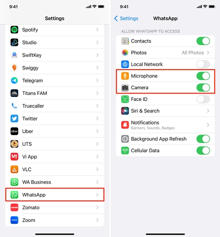 Habilitar el micrófono de acceso de whatsapp