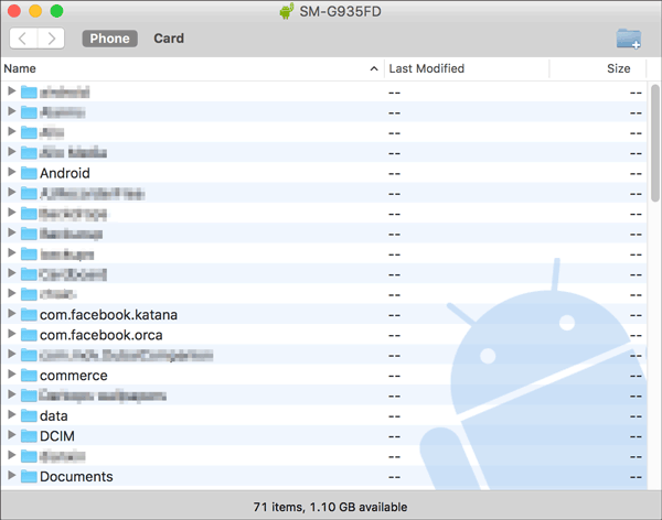 transferencia de archivos OnePlus a Mac a través de la transferencia de archivos de Android