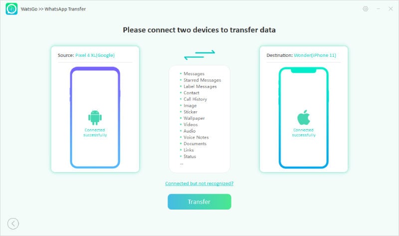 Conecte Android y iPhone