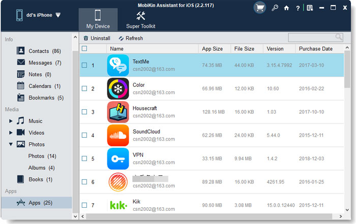 Instale la aplicación desde PC a Android