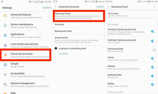 Cómo exportar las notas de Samsung a través de Samsung Cloud