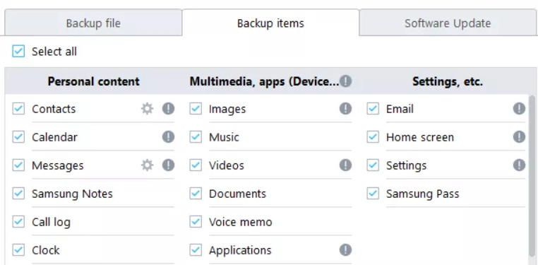 Cómo guardar las notas de Samsung a través de Smart Switch