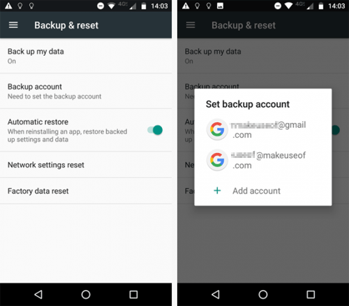 Copiar datos de ZTE a Samsung con Google Backup