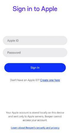 Cómo usar Beeper - ID de Apple