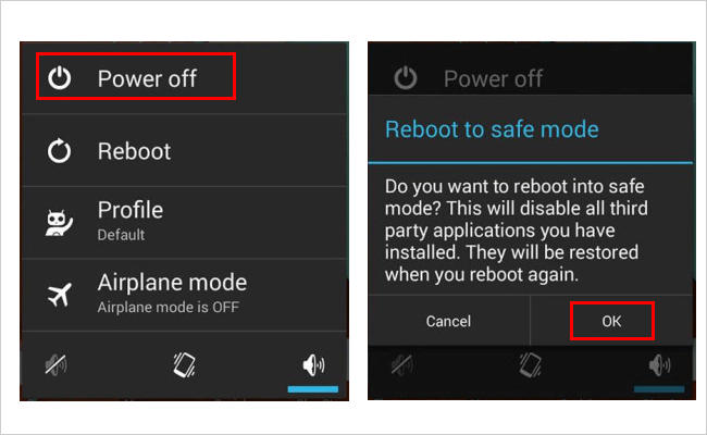pasar por alto el código de contraseña en la tableta Samsung sin perder datos en modo seguro