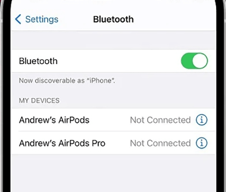 Cambiar la configuración de Bluetooth