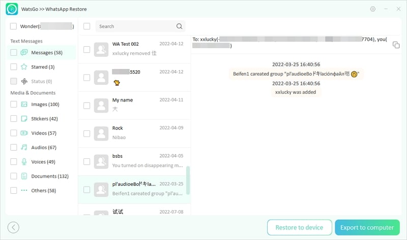 Guía Watsgo - Ver datos de Whatsap en copia de seguridad