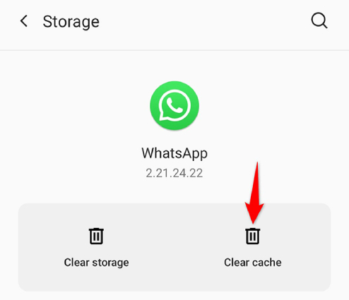 Arreglar fotos de desaparición en whatsapp a través de Clear Chache