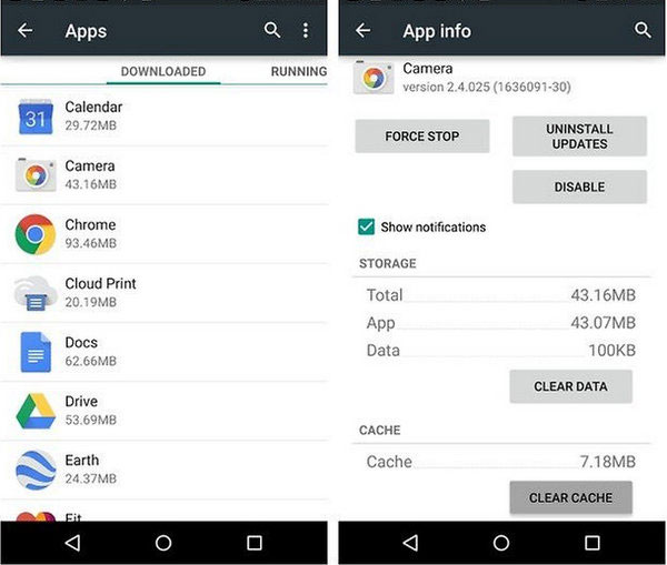 Desinstalar aplicaciones para arreglar sacar el teléfono Samsung fuera del modo seguro