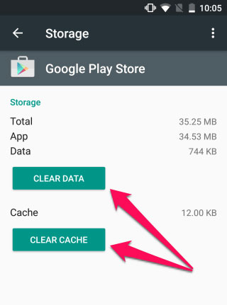 Eliminar el caché de Google Play