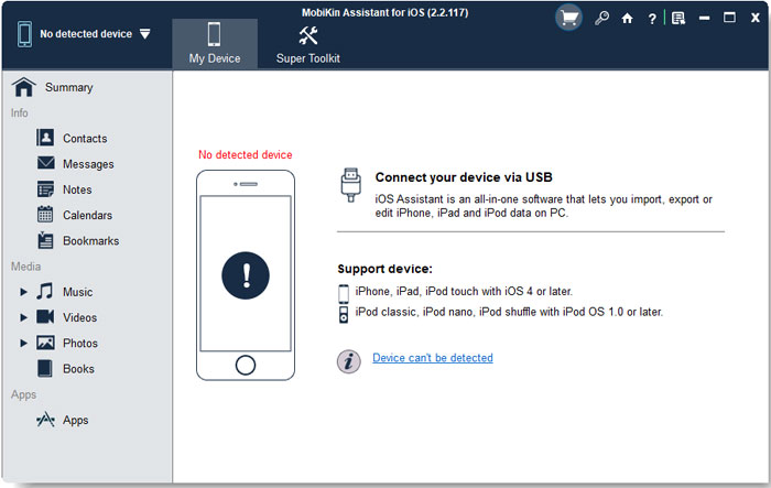 Conecte su iPhone a la computadora a través de un cable USB