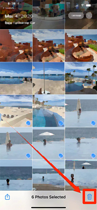 Eliminar múltiples fotos de iCloud