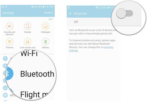 Apague Bluetooth