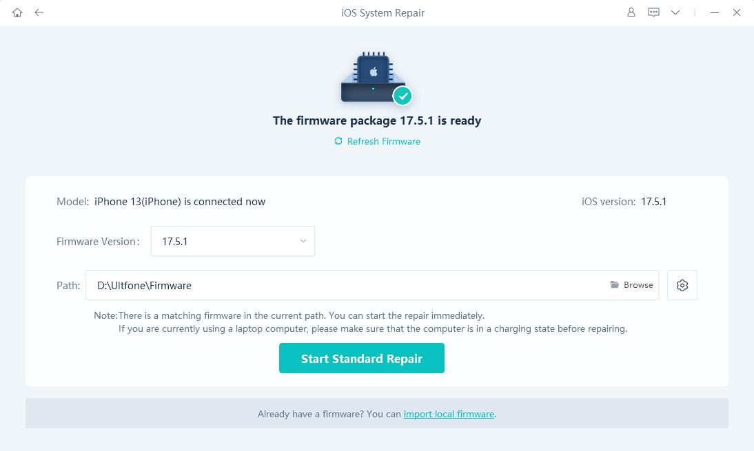 Descargar el paquete de firmware en línea