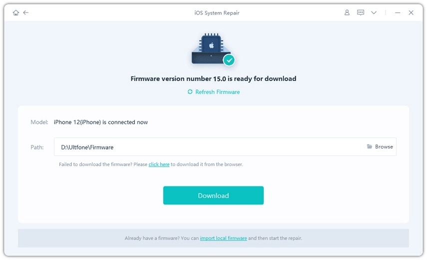 Descargue el paquete de firmware