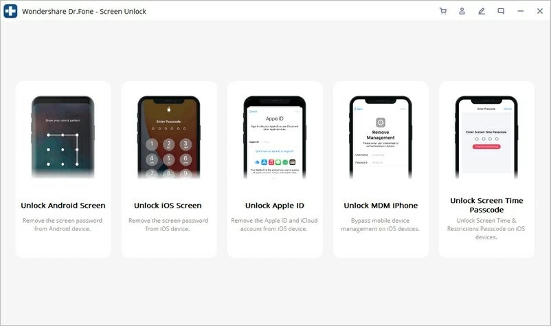 Desbloquee el software de iPhone de Dr.Fone