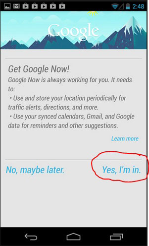 Enciende Google ahora