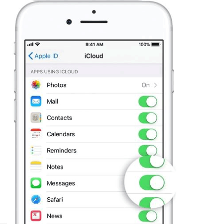 migrar archivos de iPad a iPhone con iCloud Sync