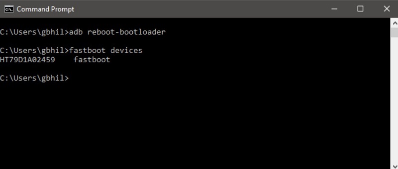 Ingrese el comando Bootloader