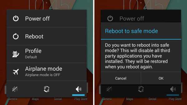 modo seguro de Samsung