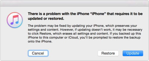 Desbloquear iPhone en iTunes en modo de recuperación