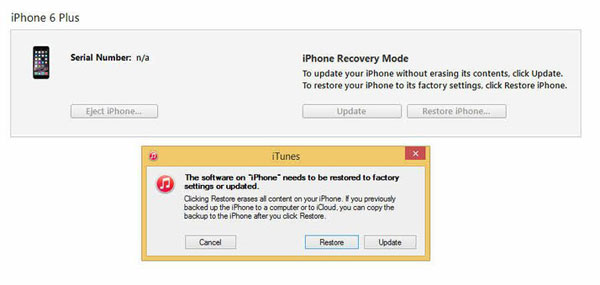 Desbloquear un iPhone deshabilitado con modo de recuperación