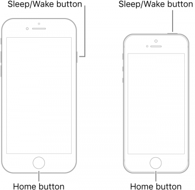 Forzar reiniciar iPhone 6s para arreglar iPhone atascado en la pantalla de actualización