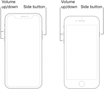 Force reiniciar iPhone 8 para arreglar iPhone atascado en la pantalla de actualización