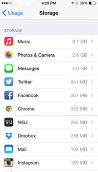 Almacenamiento de iPhone gratis