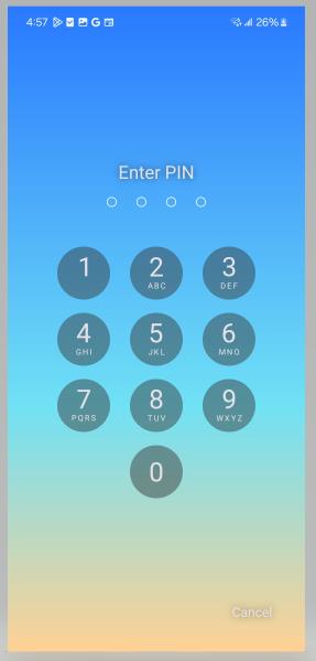 Aplicación de pantalla de bloqueo de gestos