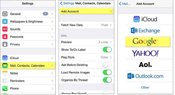 Compartir notas entre iPhone y Android a través de Gmail