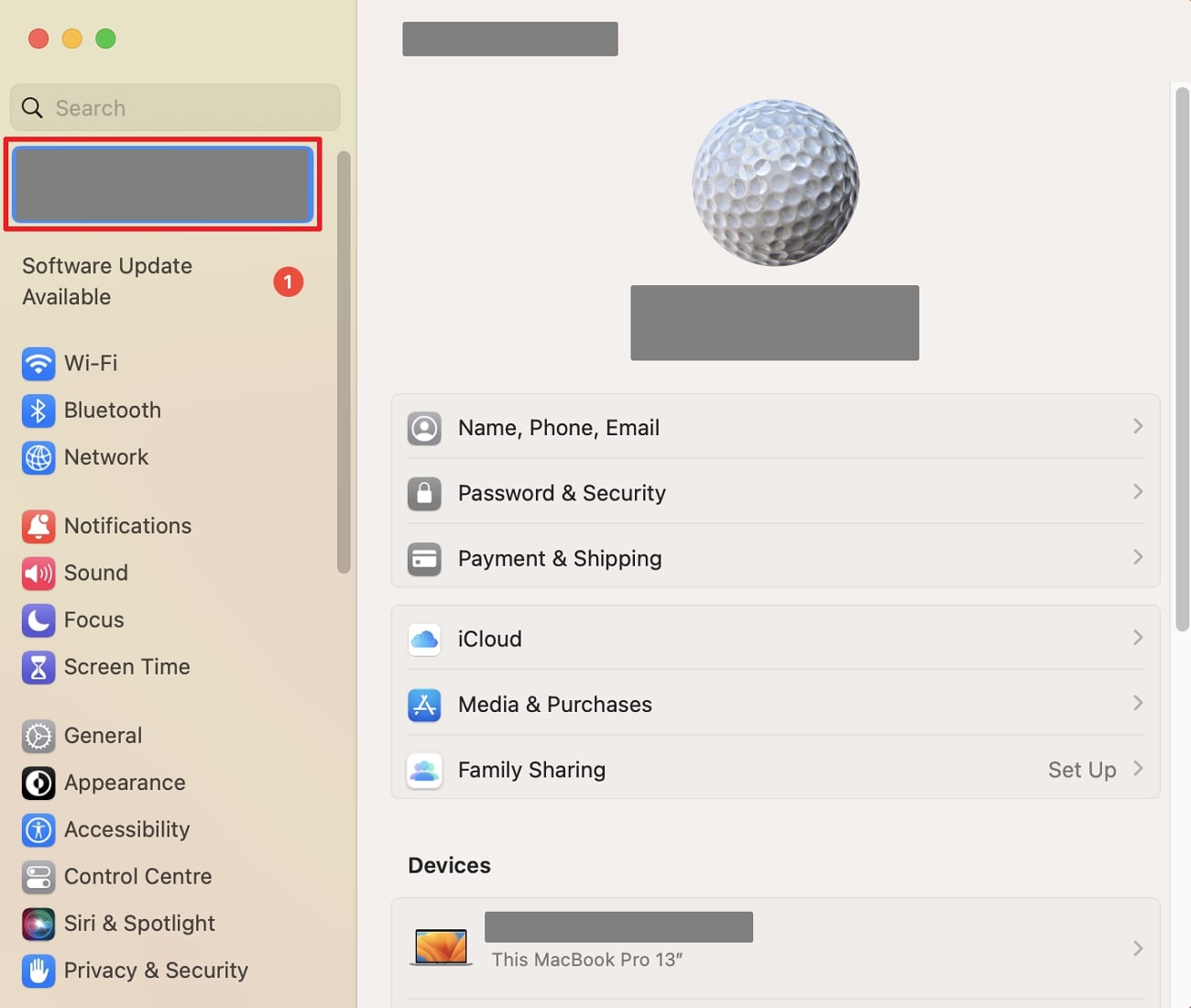 Proceda a la configuración de iCloud