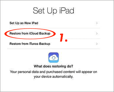 Restaurar datos de copia de seguridad de iCloud a un nuevo iPhone