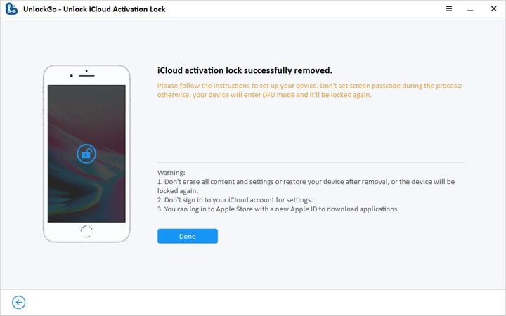 Desbloquear eliminará automáticamente el bloqueo de activación