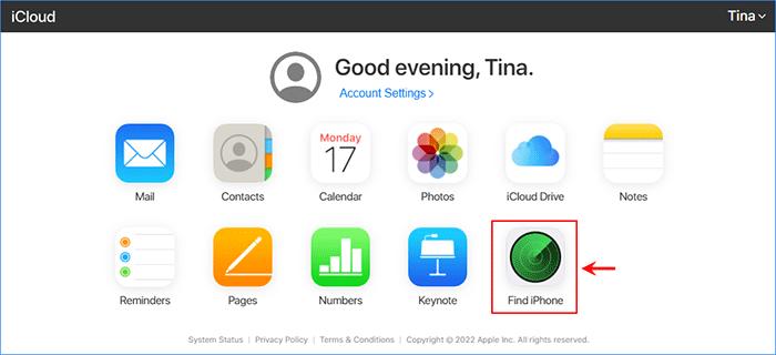 ventana iCloud