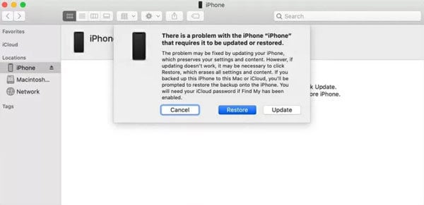 Pon tu iPhone en modo de recuperación