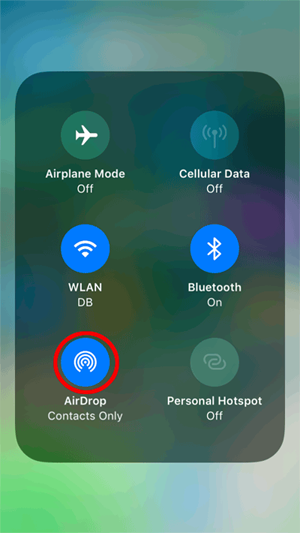 Transfiera archivos de iPhone a Mac con Airdrop