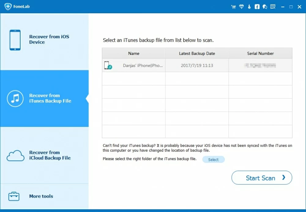 Recuperar calendarios de la copia de seguridad de iTunes