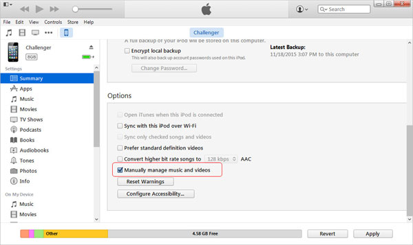 Transfiera canciones de Android a iPad con iTunes