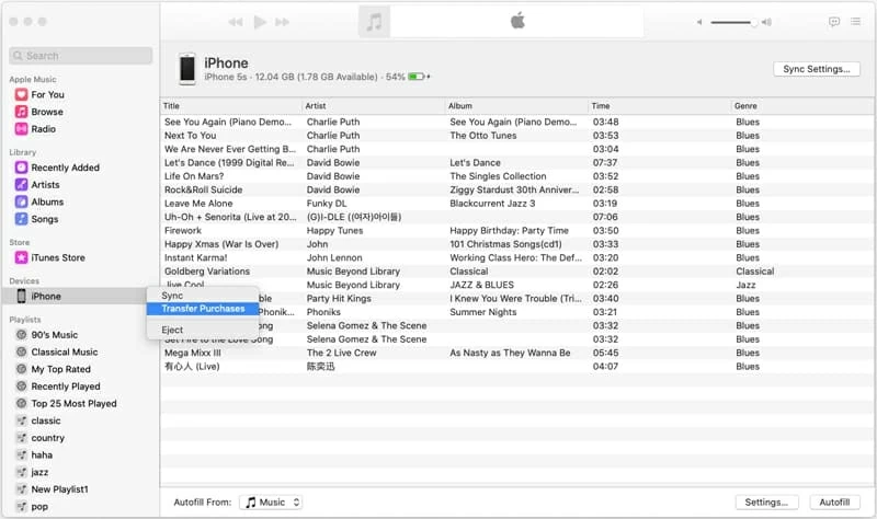 Programa gratuito para transferir archivos de música desde iPhone 7 a MacBook Air