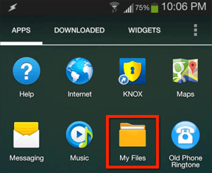 recuperar fotos eliminadas en Android a través del administrador de archivos y la tarjeta SD