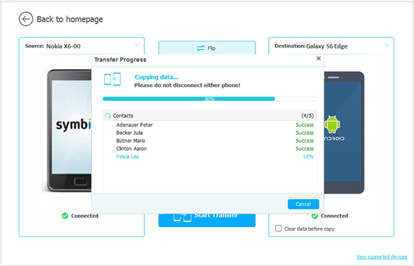 Comience a transferir fotos de Nokia a Android