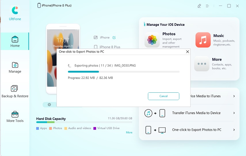 Use iOS 18 Photo Manager Alternative Ultfone IOS Data Manager