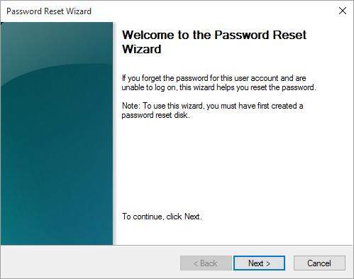 Restablecer el disco de contraseña de Windows 11