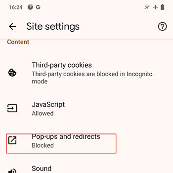 Las ventanas emergentes de Chrome se redirigen